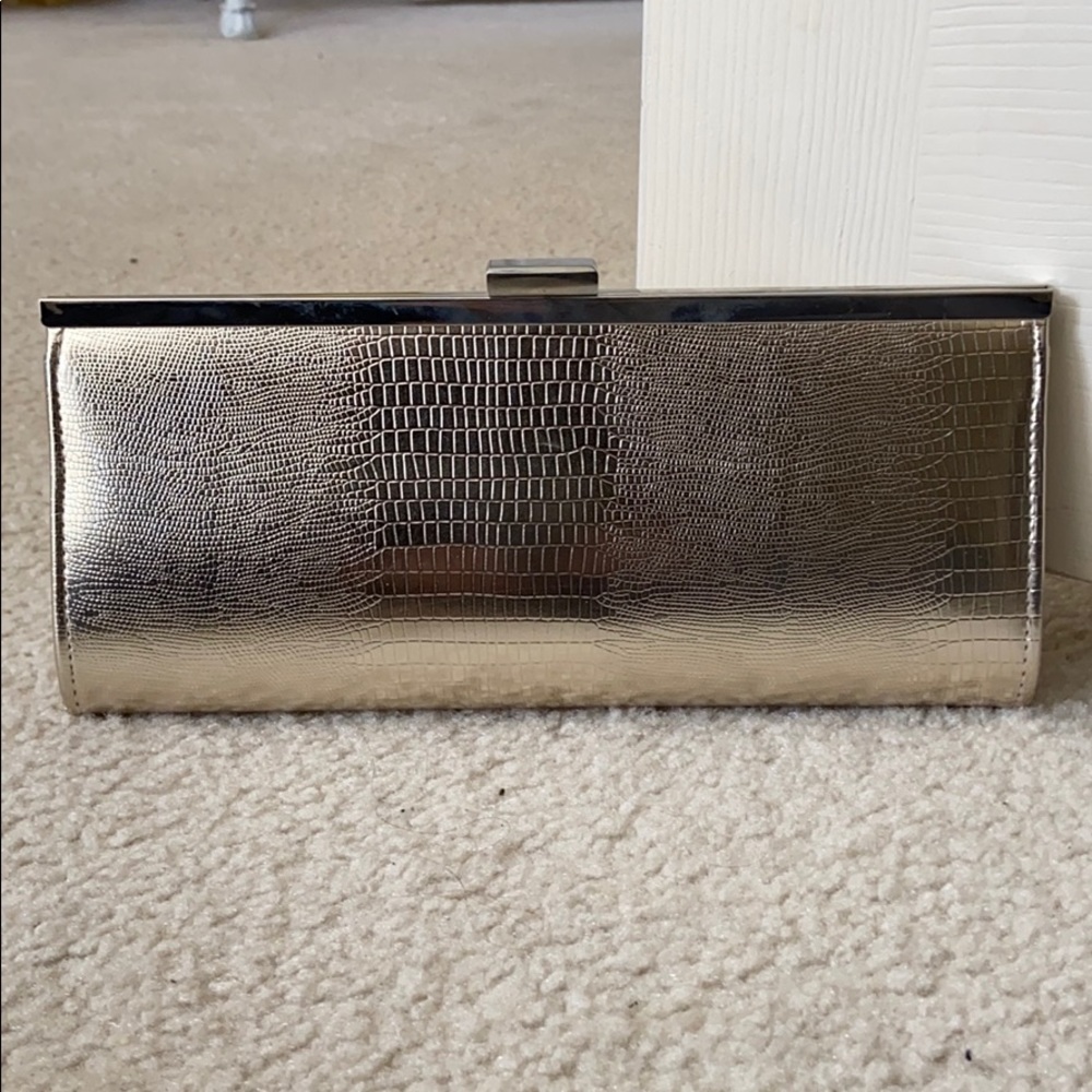 Snakeskin clutch